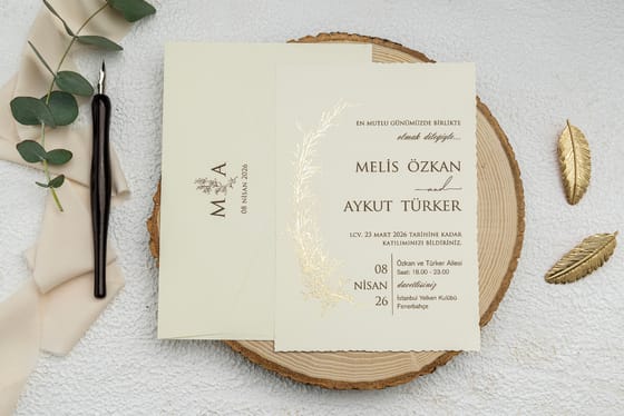 Modern Koleksiyon kataloğu 9229 kodlu davetiye modeli - Makro Matbaa